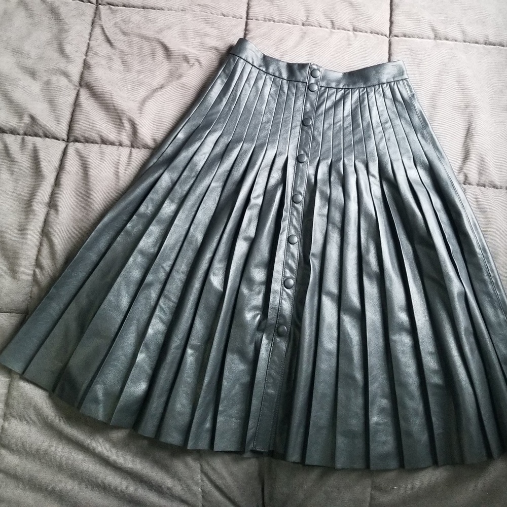 Rebecca Taylor faux leather skirt-NWT-Size 6 - Picture 6 of 8